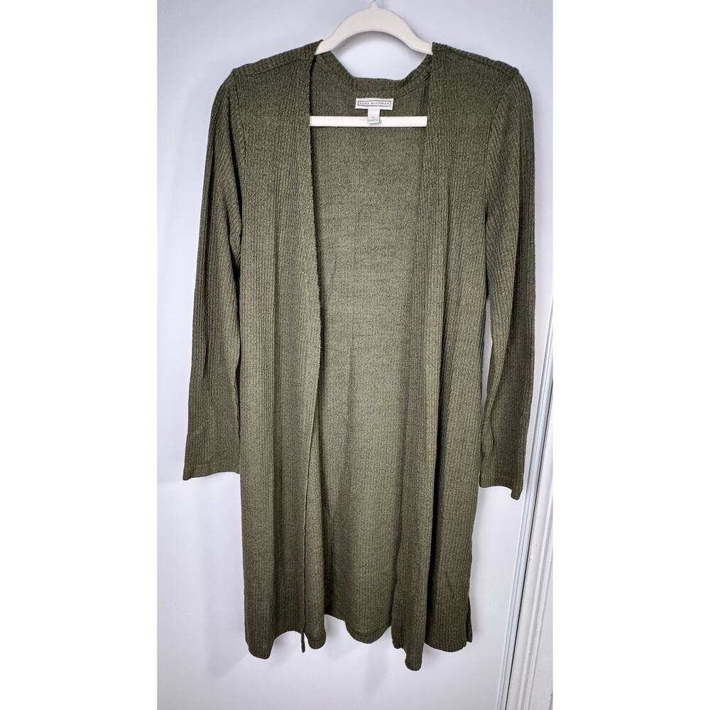 LANE BUCHMAN Oversize Olive Green‎ Long Sweater Cardigan